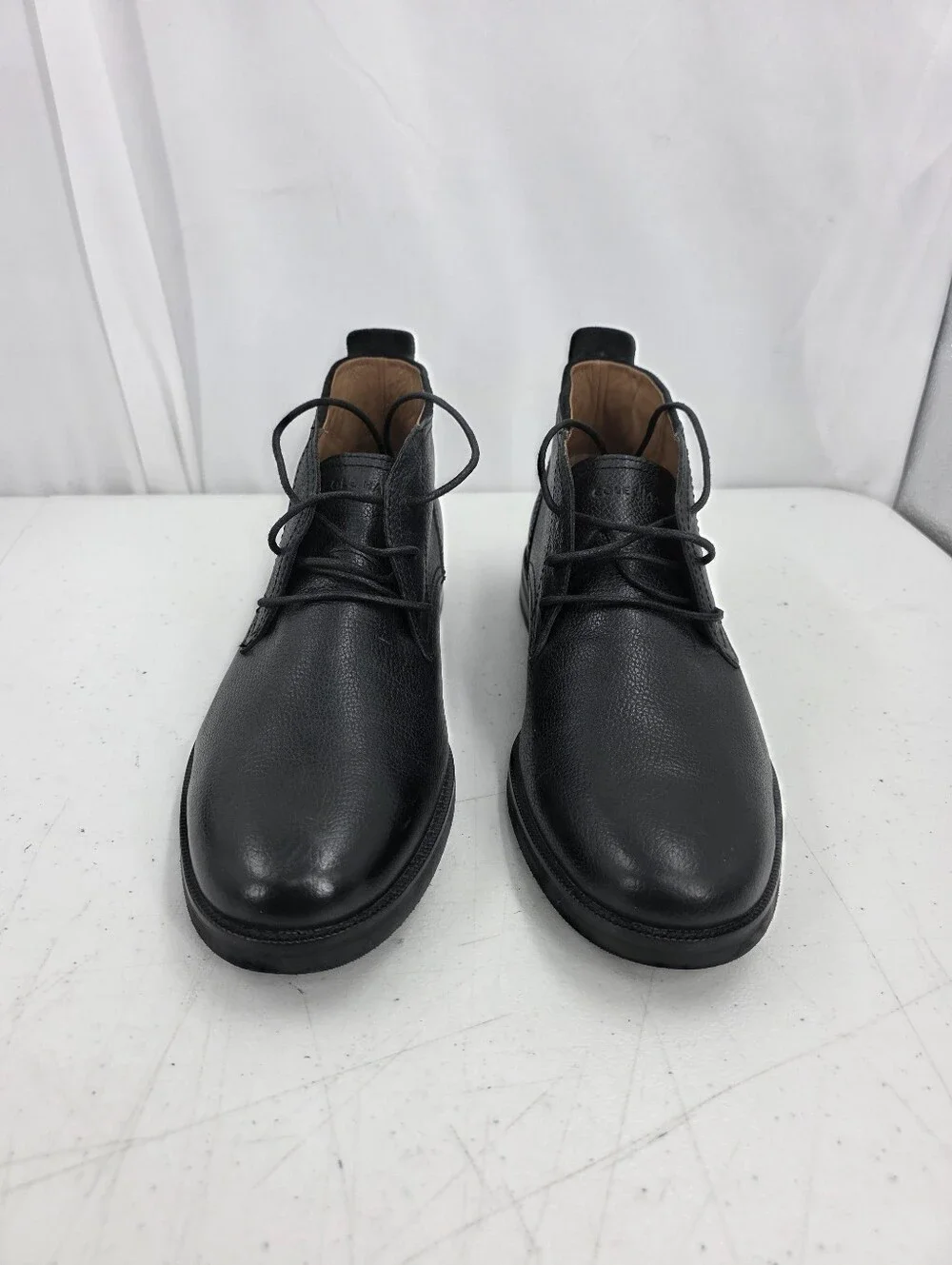 Cole Haan C24524 Men’s Pebble Leather Ogden Stitch Chukka Boots Black Sz 10.5M.